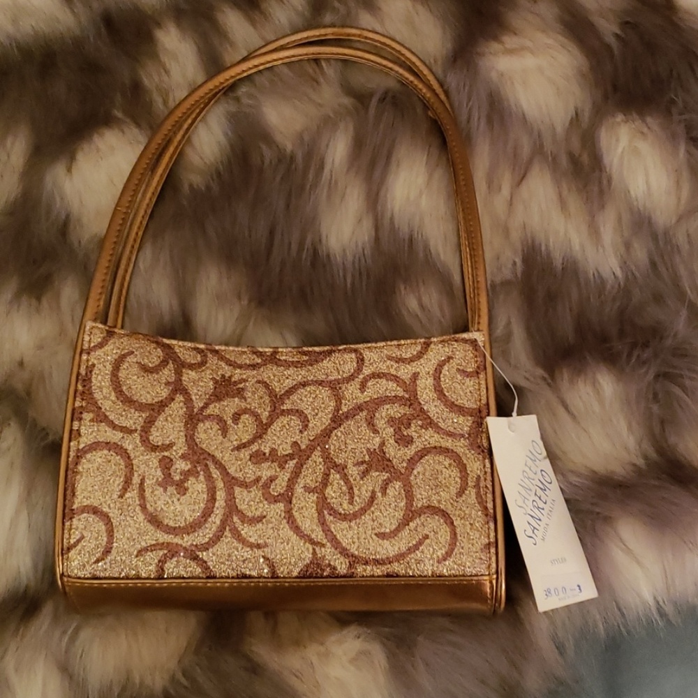 Bronze evening bag